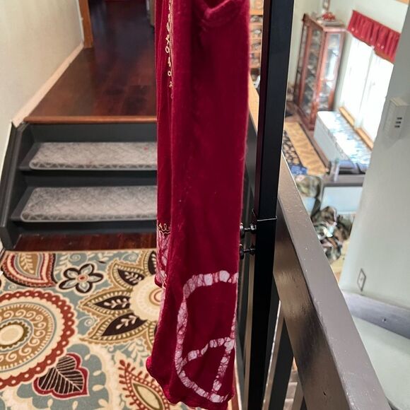 NWOT Fashion Terminal Red Peace Sign Tank Top One Size Fits Most #076 - Picture 7 of 8